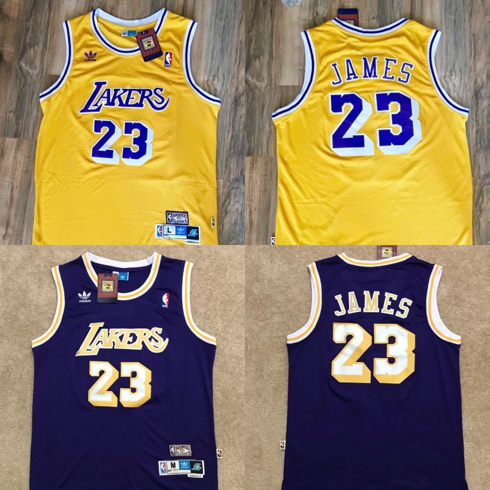 Lebron James Lakers Jersey Throwback NWT